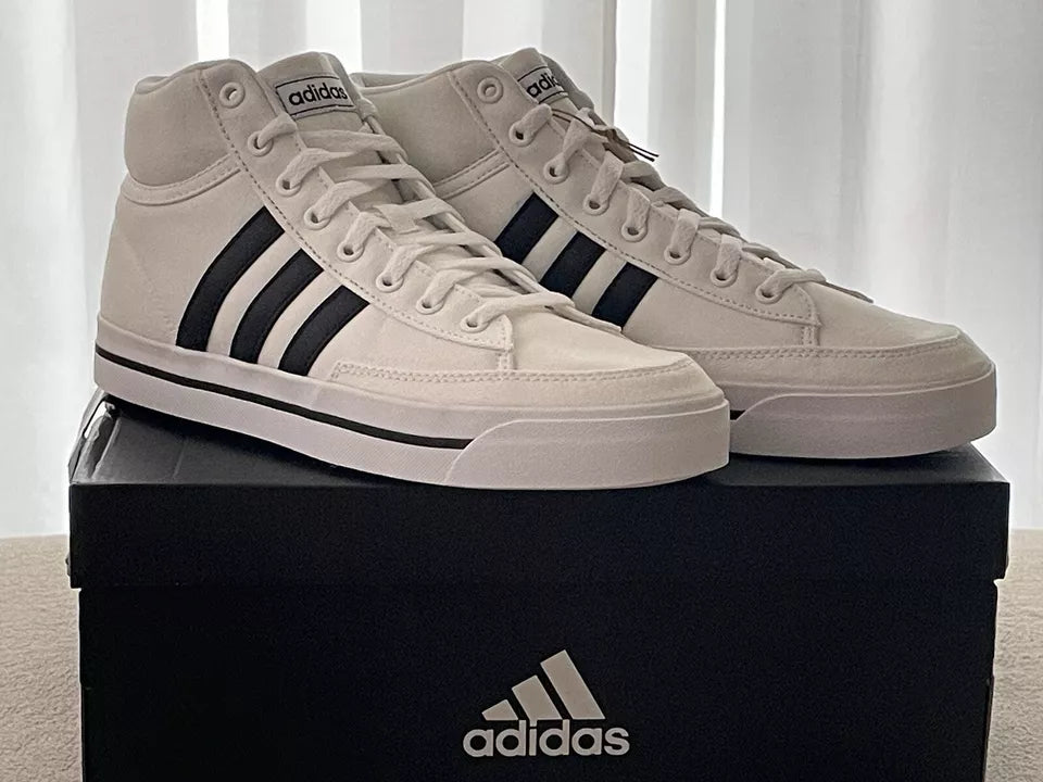adidas Retrovulc Mid Canvas Skateboarding Shoes Core Black Mens – 200 Brands