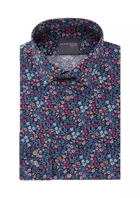 TOMMY HILFIGER Belk‏ Men's Slim Fit Printed Dress Shirt – 200 Brands