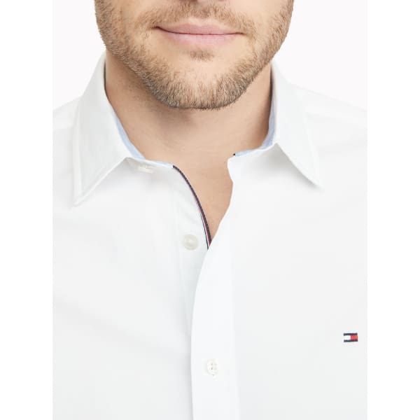 TOMMY HILFIGER CUSTOM FIT ESSENTIAL STRETCH SHIRT Bright White 200 Brands TOMMY HILFIGER CUSTOM FIT ESSENTIAL STRETCH SHIRT Bright White 200 Brands