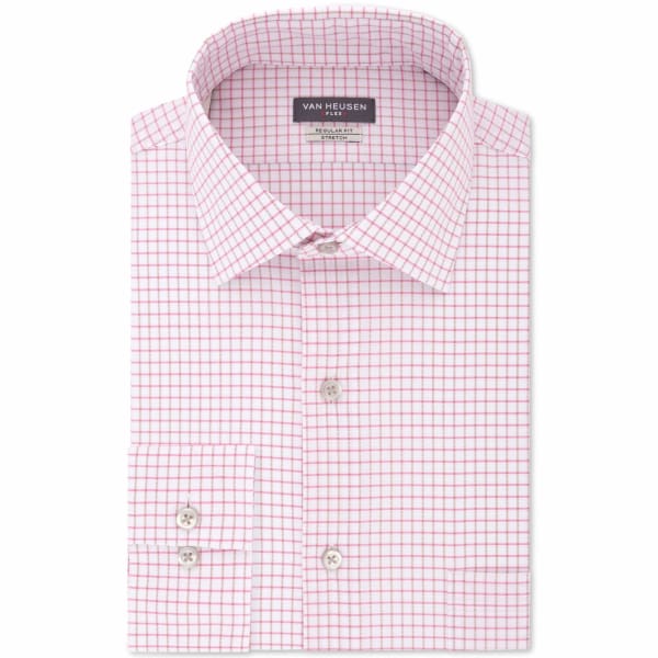 Van Heusen Men's Flex Classic/Regular-Fit Stretch Wrinkle-Free Check D –  200 Brands