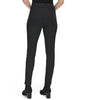 Calvin Klein Women Pinstripe Ponte Slim Fit Pull On Pant-Black/White