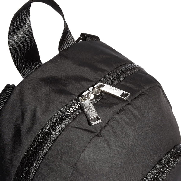 Adidas Unisex Adult Sleek and Light Linear Polyester Mini Travel Backpack, Black