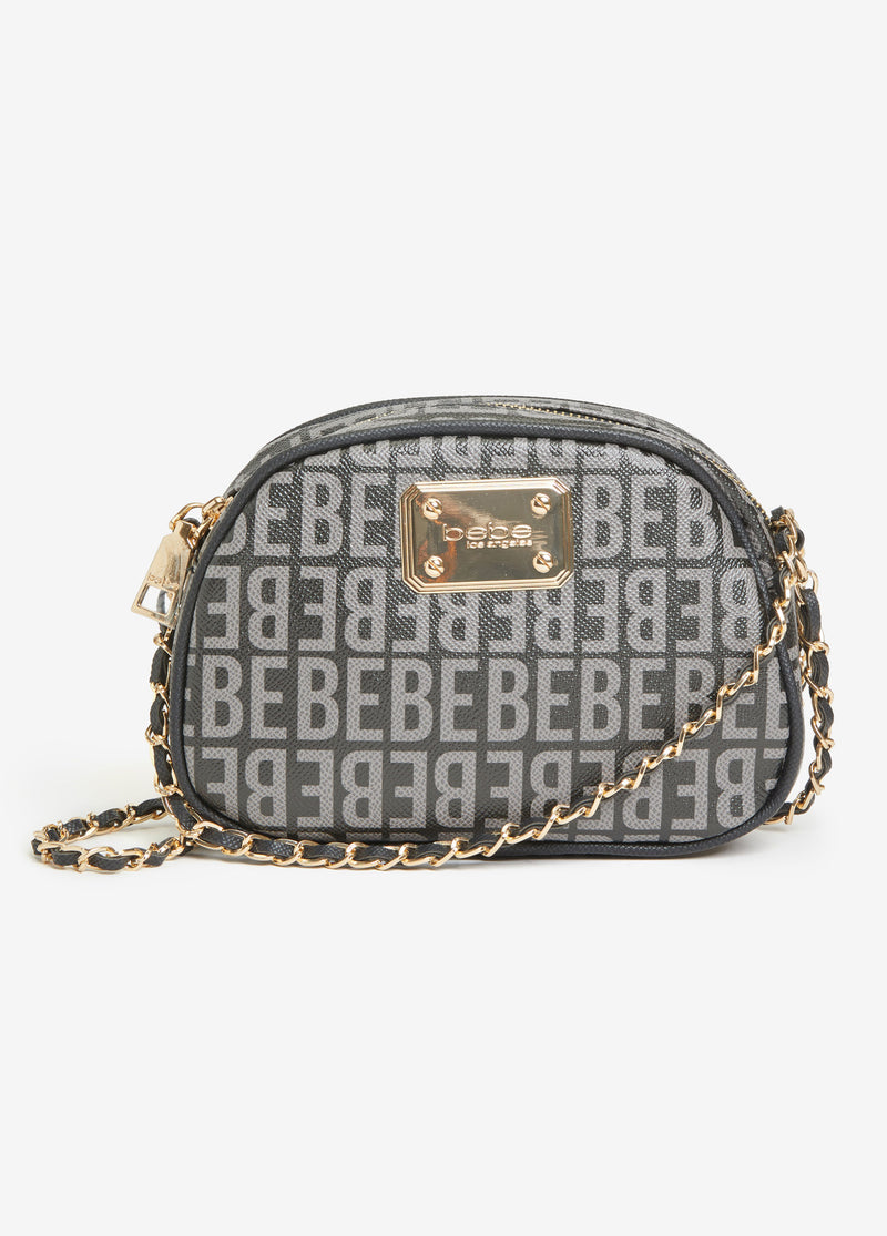 Bebe James Monogram Crossbody