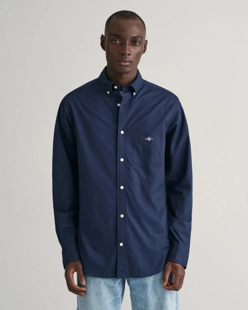 GANT Men's Regular Fit Button-Up Collar Broadcloth Shirt