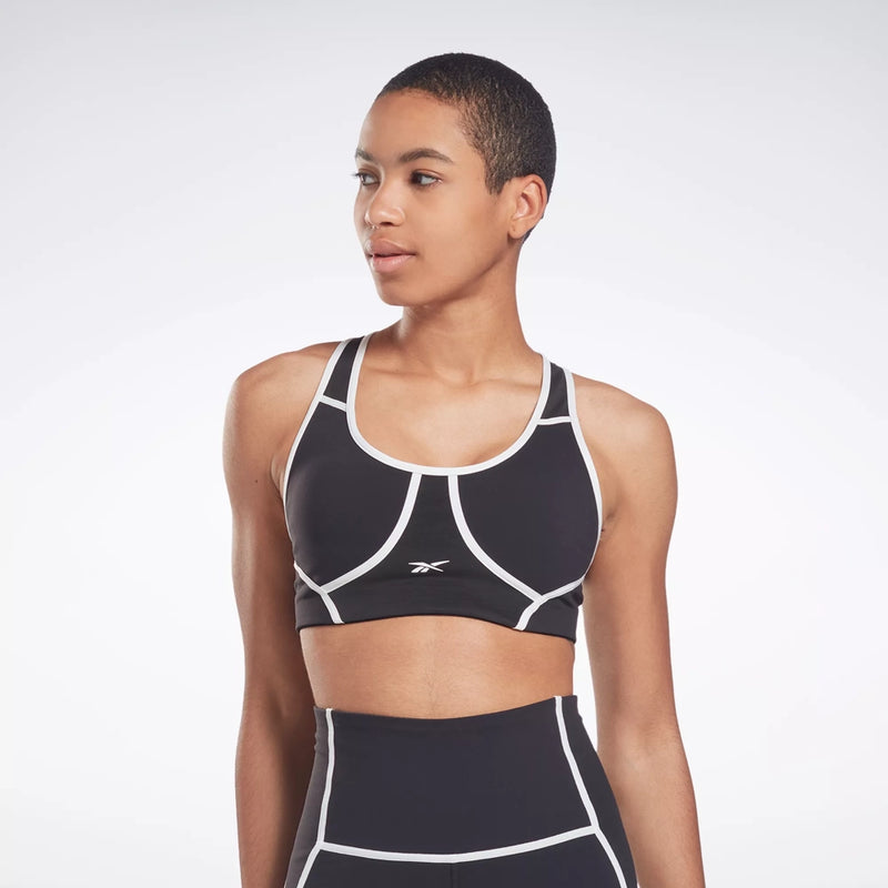 REEBOK Lux Racer Padded Colorblocked Bra