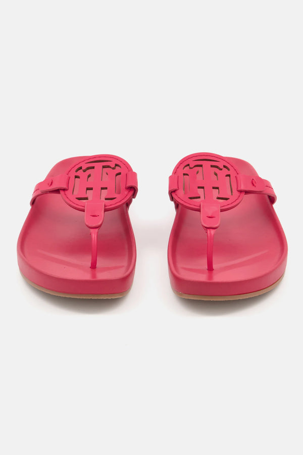 Tommy Hilfiger Women Medium Tw Relina Slip On Sandals, Red