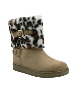 Guess Women's Aleya Cold Weather Booties - Light Natural