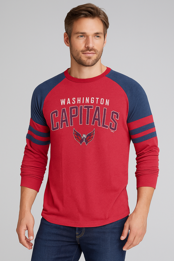 Men's Washington Capitals Hockey Red Long Sleeve T-Shirt