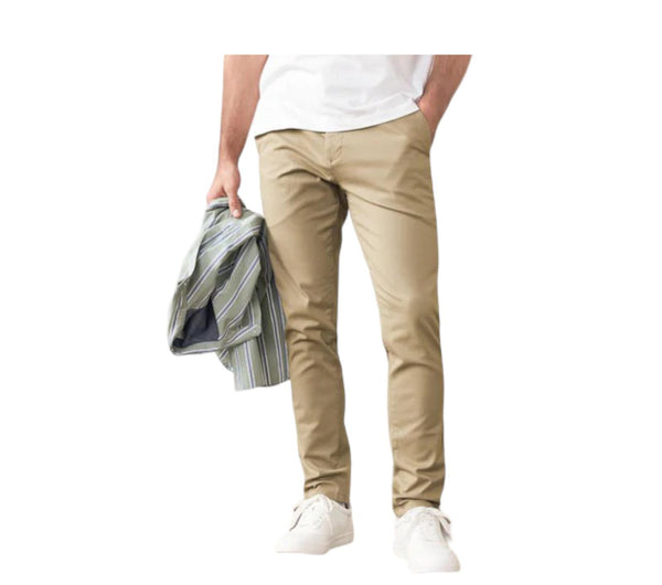 NEXT MEN Stone Slim Fit Stretch Chinos Trousers