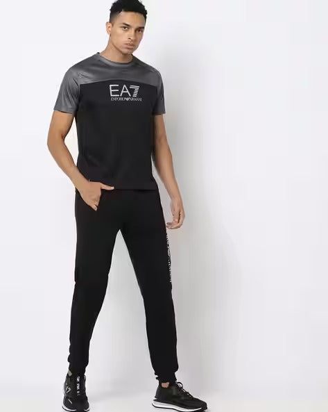 EA7 EMPORIO ARMANI Training Polyester Regular Fit  MEN T-Shirt
