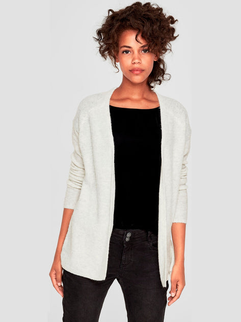 s.Oliver Women's knitted cardigan with wool admixture