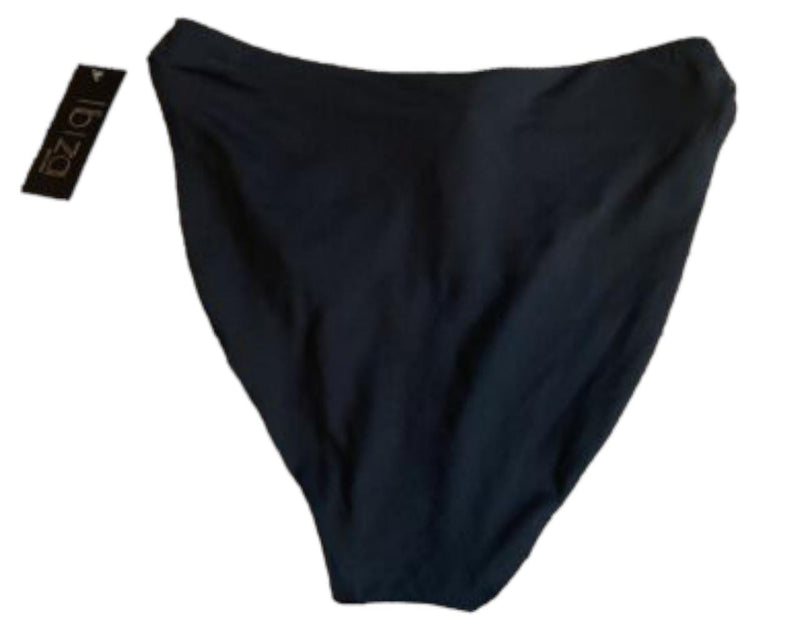 Ibiza swim Suit Bathing Bikini Tankini bottom black Small High Cut Waist