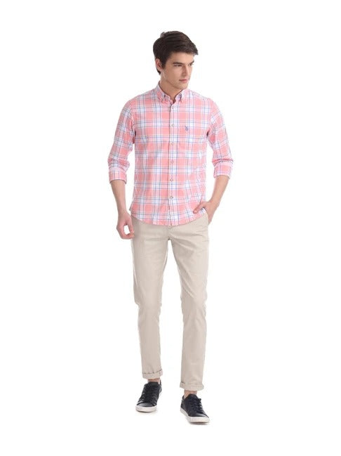 U.S. POLO ASSN. Pure Cotton Check Casual Shirt