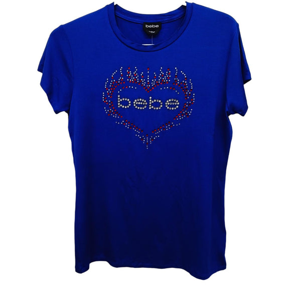 Bebe Bling T-shirt with heart shape design