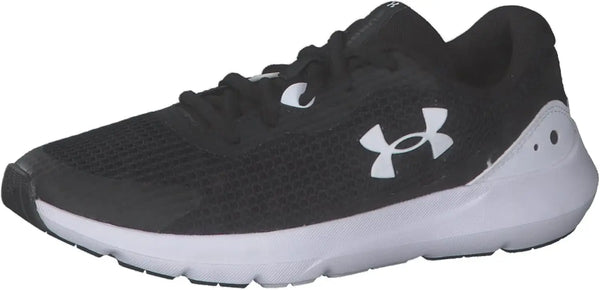 Under Armour Women's W Surge 3 Sneaker-Black