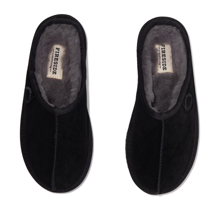 Fireside by Dearfoams Women's Greta Genuine Shearling Clog