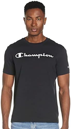 Champion Men's American Classics Crew Neck Logo T-Shirt