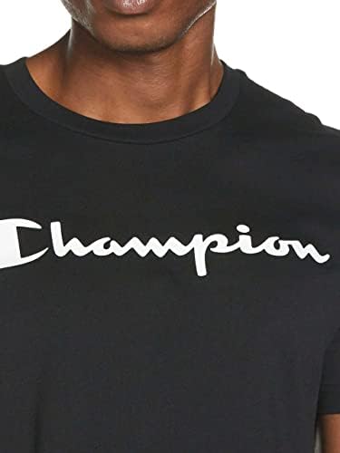 Champion Men's American Classics Crew Neck Logo T-Shirt