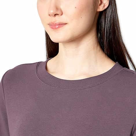 Mondetta Ladies' Lightweight Crewneck Brushed Tunic Sweatshirt