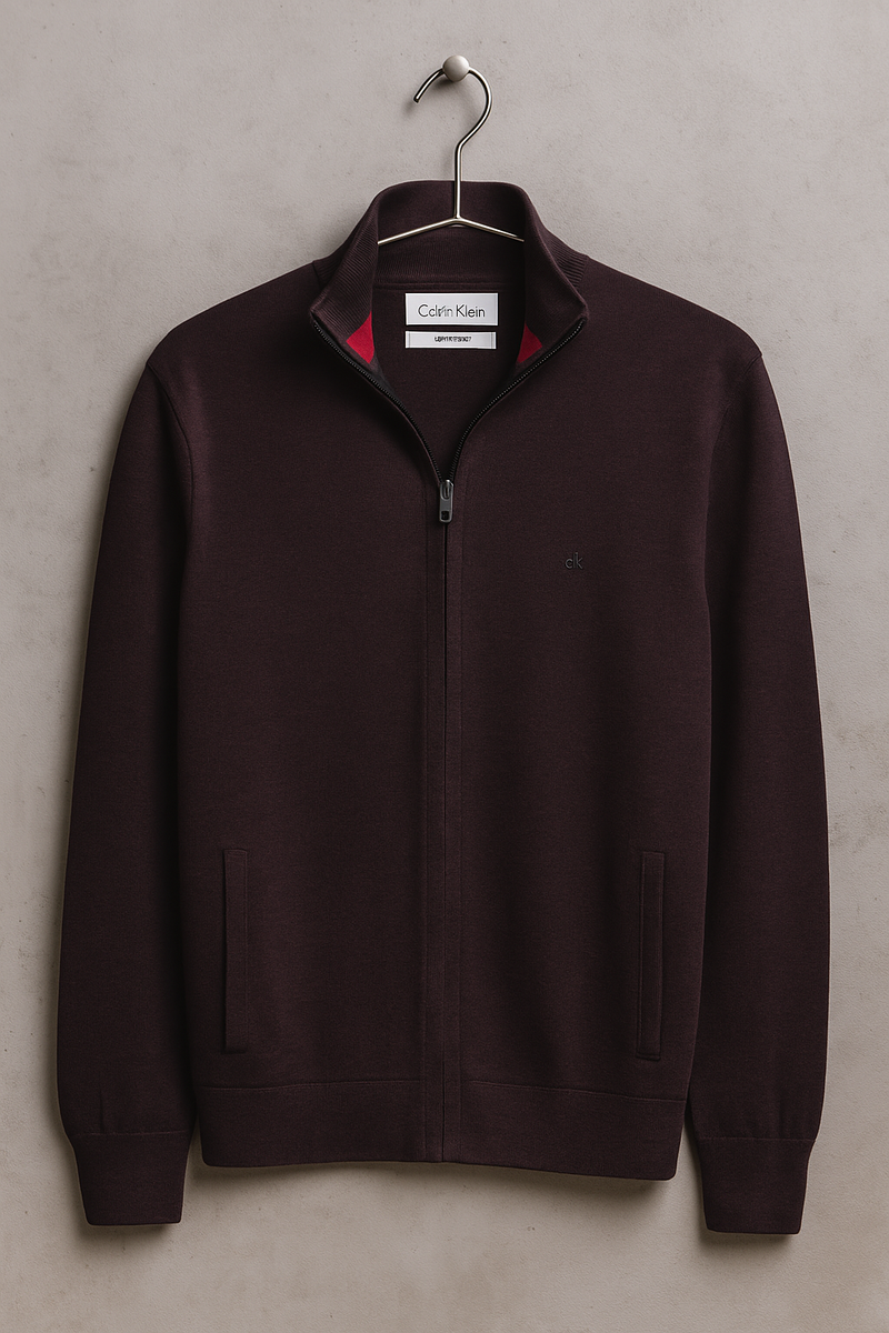 Calvin Klein MEN'S SWEATER PULL SUPERIOR WOOL