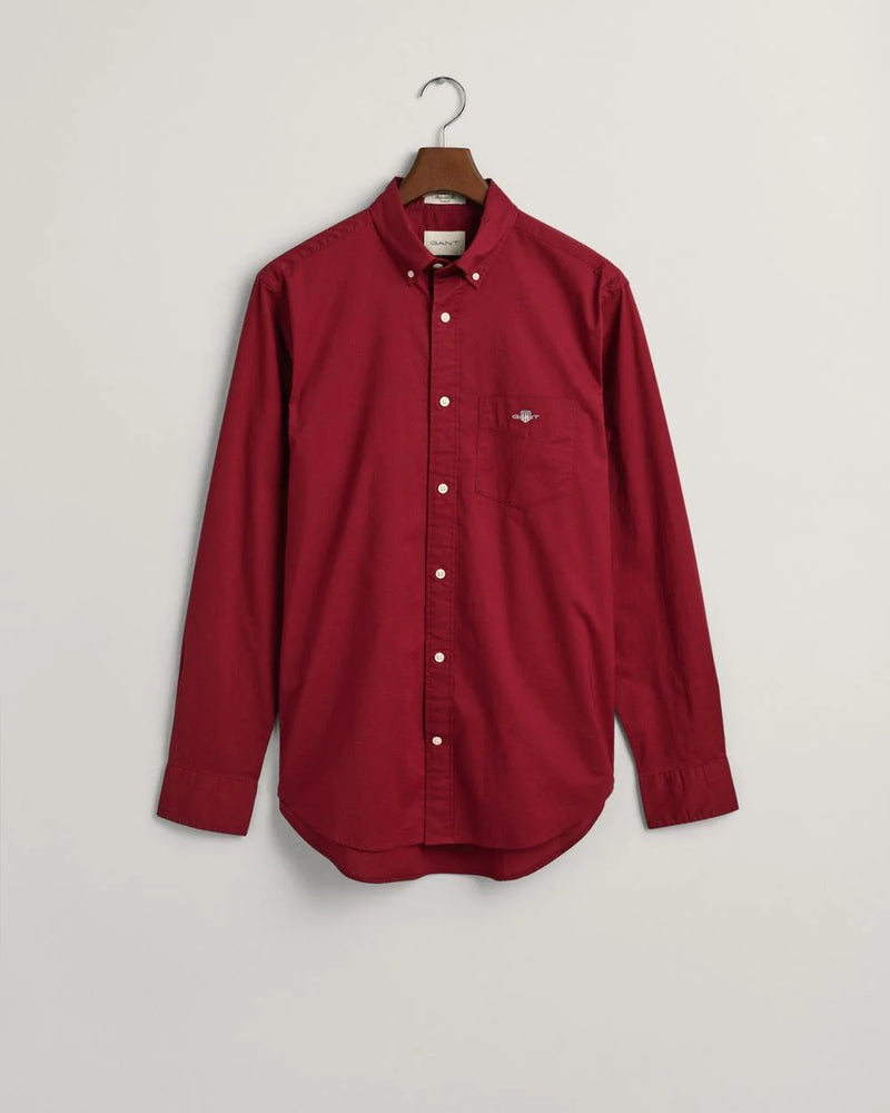 GANT Men's Regular Fit Button-Up Collar Broadcloth Shirt