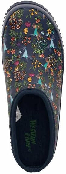 Western Chief Women's Waterproof Slip-On Garden Clog Hummingbird