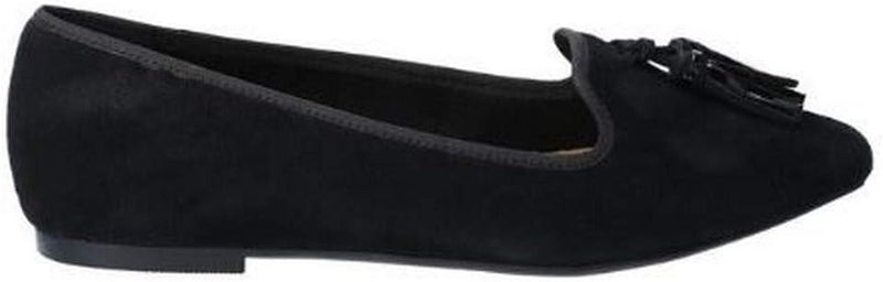 Hush Puppies Women's Sadie Tan Suede Tassel Slip-On Shoes