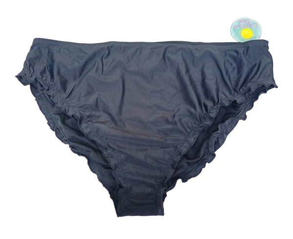 island Soul Women's  Hipster Bat hing Suit Bottoms = island Soul Black