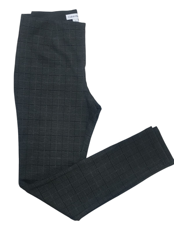 Calvin Klein Women Striped pants-Dark Gray