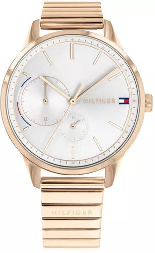 Tommy Hilfiger Brooke Women's Silver Dial Stainless Steel Band Watch - 1782021