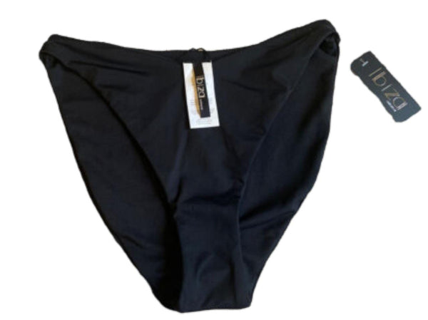 Ibiza swim Suit Bathing Bikini Tankini bottom black Small High Cut Waist