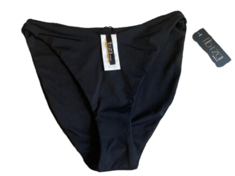 Ibiza swim Suit Bathing Bikini Tankini bottom black Small High Cut Waist
