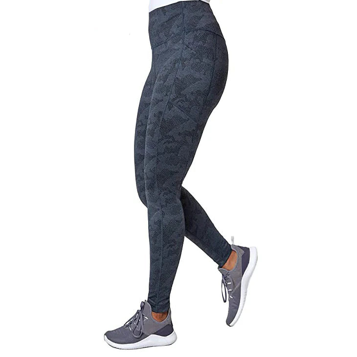 Mondetta Women Size Small Brushed Jacquard Legging, India Ink Blue, Customer Return