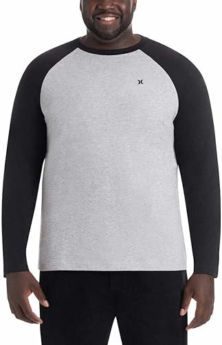 Hurley Baseball Long Sleeve Shirt BLACK