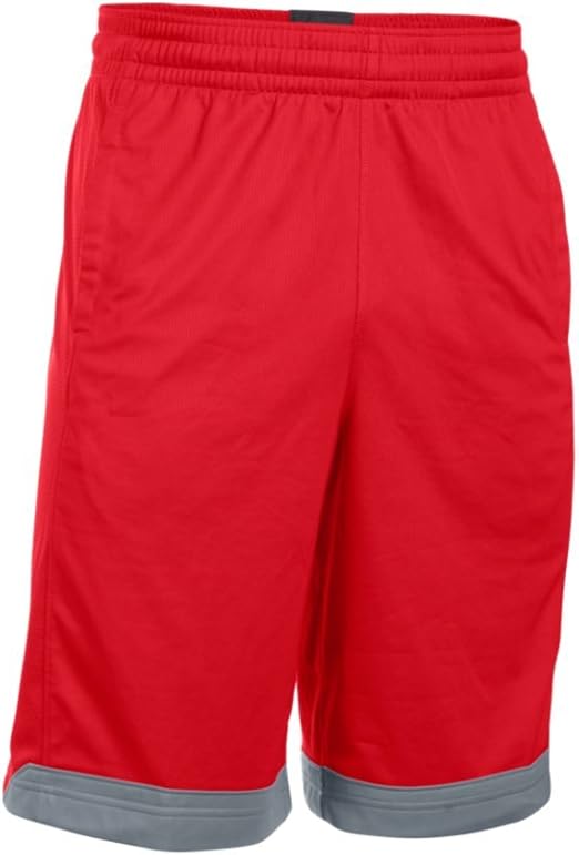 UNDER ARMOUR Shorts MEN Basketball Red Athletic