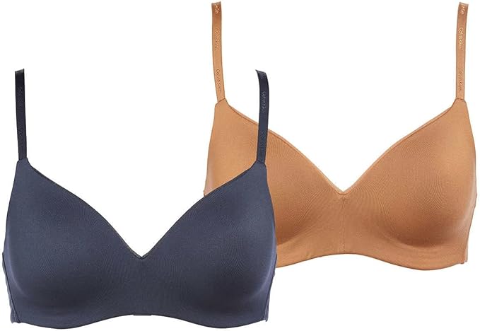 Calvin Klein Womens 2-Pack Lightly Lined Wirefree Bra