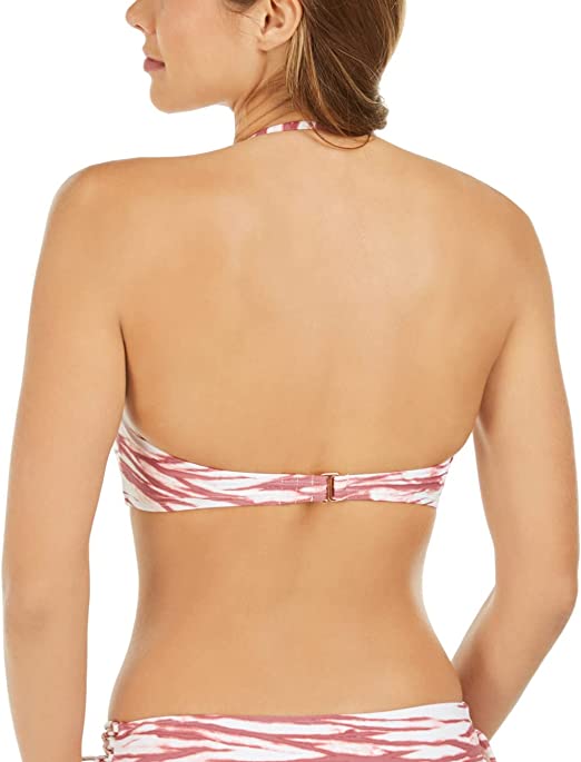 Hula Honey WHITE Wild Waters Bandeau Lace-up Swim