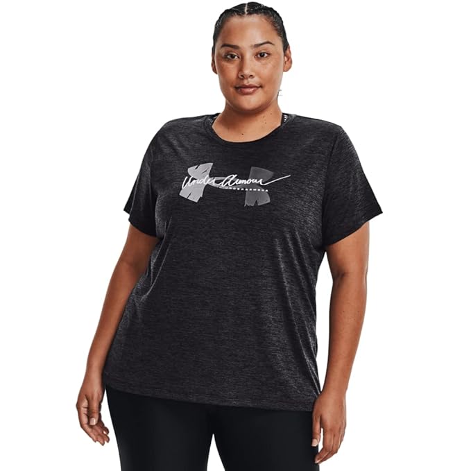 Under Armour Women's Tech Twist Script Logo Short Sleeve T-Shirt