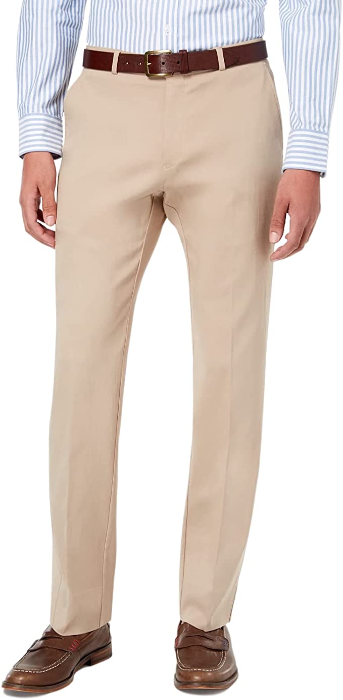 Tommy Hilfiger Mens Stretch Chino Pants in Custom  Drizzle