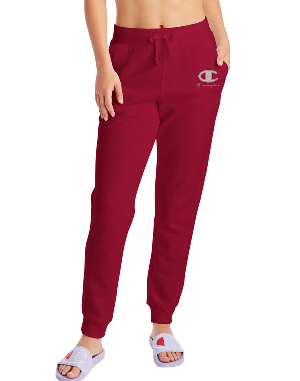 Champion Womens Cranberry Red Fleece Jogger