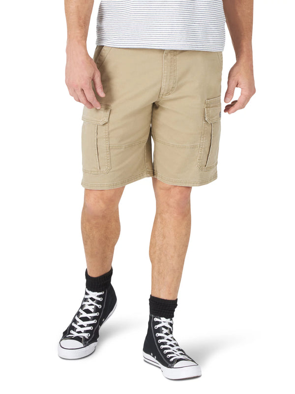 Falls Creek Cargo Shorts Men's tag Stretch Beige Cotton Spandex