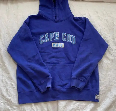 CUFFY'S OF CAPE COD Womens Hoodie Sweatshirt Blue Heather