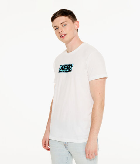 Aero New York Box Logo Graphic Tee MEN T-SHIRT