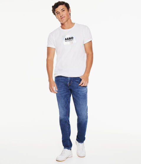 Aero Box Logo Foil Appliqué Graphic Tee