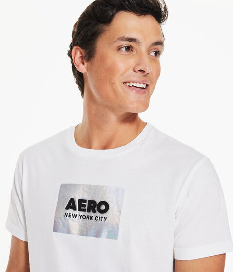 Aero Box Logo Foil Appliqué Graphic Tee