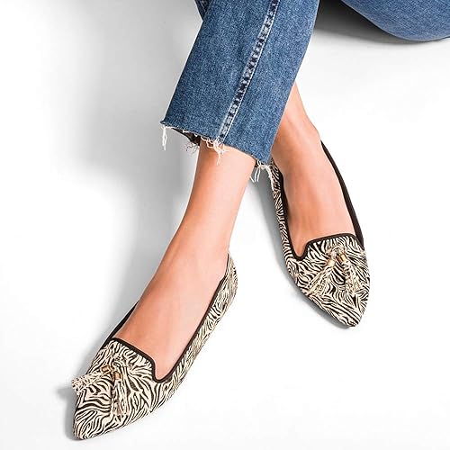 Hush Puppies Women's Sadie Tan Suede Tassel Slip-On Shoes