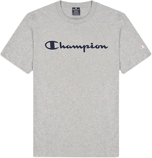 Champion Men's American Classics Crew Neck Logo T-Shirt