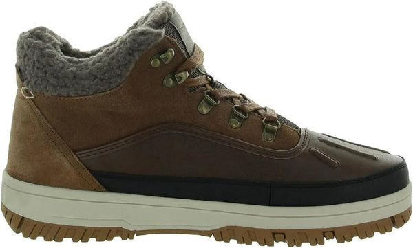 Weatherproof Mens Landon Brown Sneaker Boot Shoe Suede Memory Foam Duck