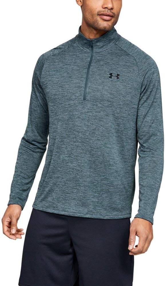 Under Armour Men's Tech 2.0 1/2 Zip-up T-Shirt Shirt, Academy Blue