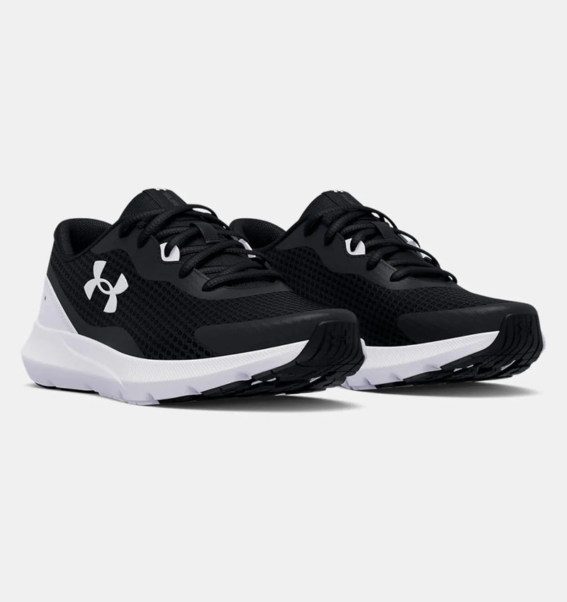 Under Armour Women's W Surge 3 Sneaker-Black